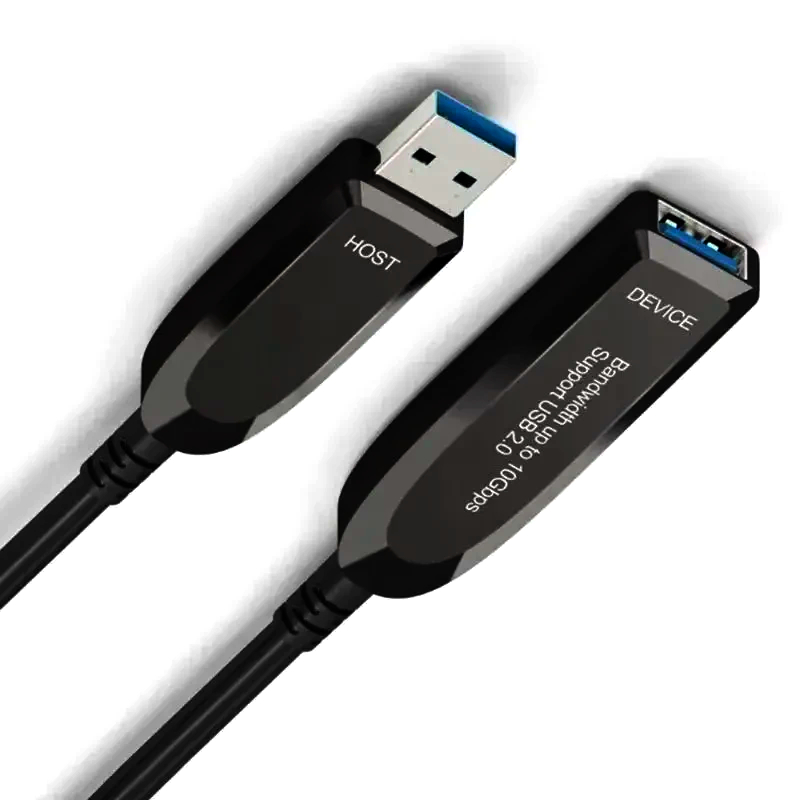 Кабель подовжувач USB 3.0 A-M-F 5 м ITaki чорний для відеоспостереження, висока швидкість передачі даних