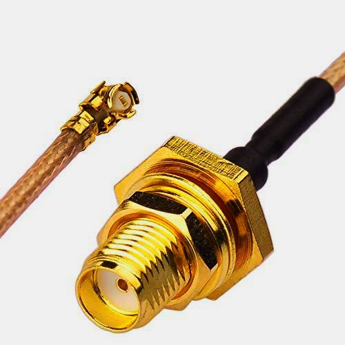 Кабель-джампер IPX RG178 15 см U.FL-SMA, коаксіальний, захист від перешкод, висока якість