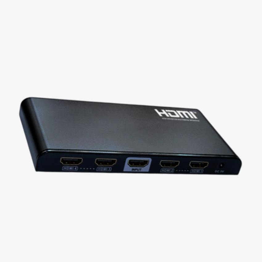 HDMI спліттер Lenkeng LKV314PRO 1 на 4 виходи 4K 1.4 з підсилювачем сигналу, 30 м