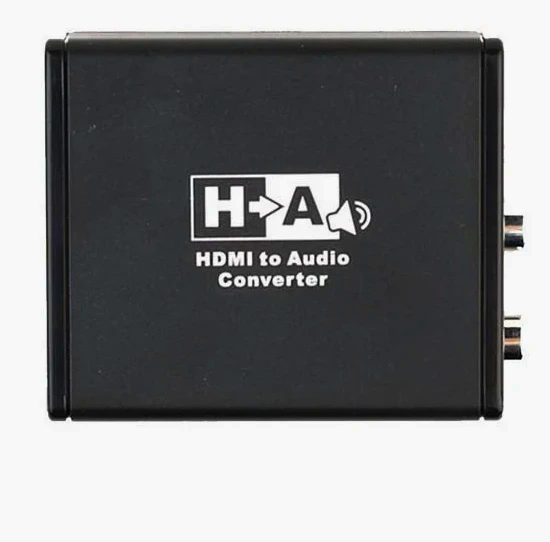 Професійний HDMI аудіо-декодер Lenkeng LKV3086, 3.5 мм, RCA, стерео звук, чорний