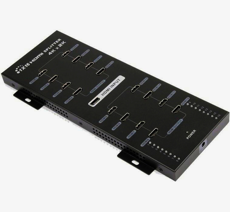 Lenkeng HDMI спліттер 1 вхід - 16 виходів 4K*2K 3D, версія 1.4 для AV систем