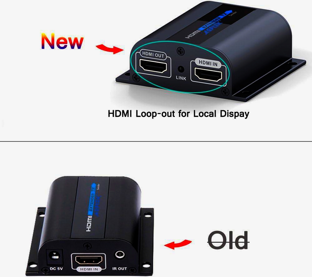 HDMI подовжувач LKV372Pro 1.4 HD-BitT через CAT6/6a/7 до 60м з ІК управління для офісу