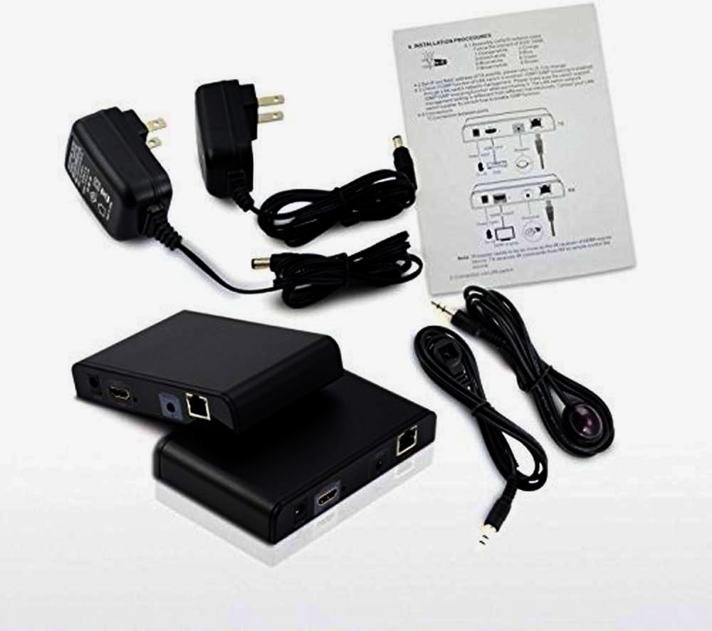 HDMI Extender Lenkeng 120м + ИК-пульт, передача без втрат якості, по витій парі CAT5