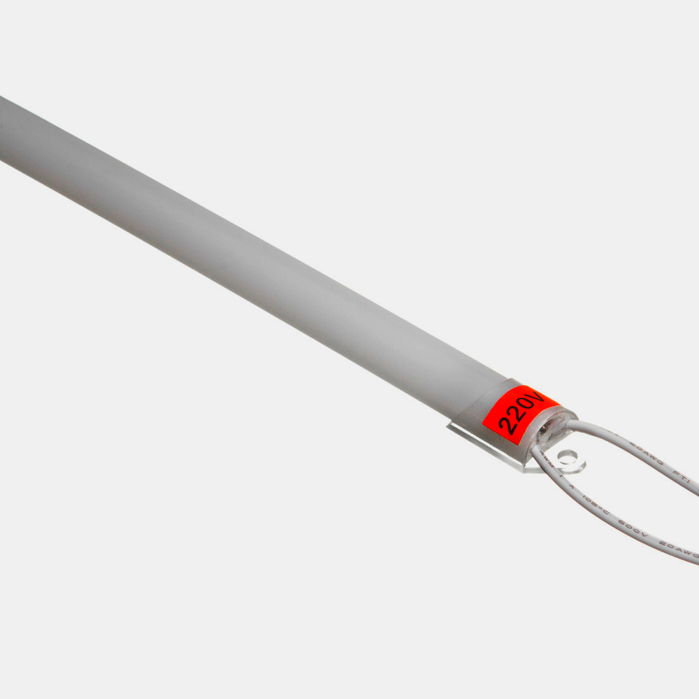 SMD5730 LED світильник для меблів 0,6 м, 65 діодів, 220В, білий матовий розсіювач