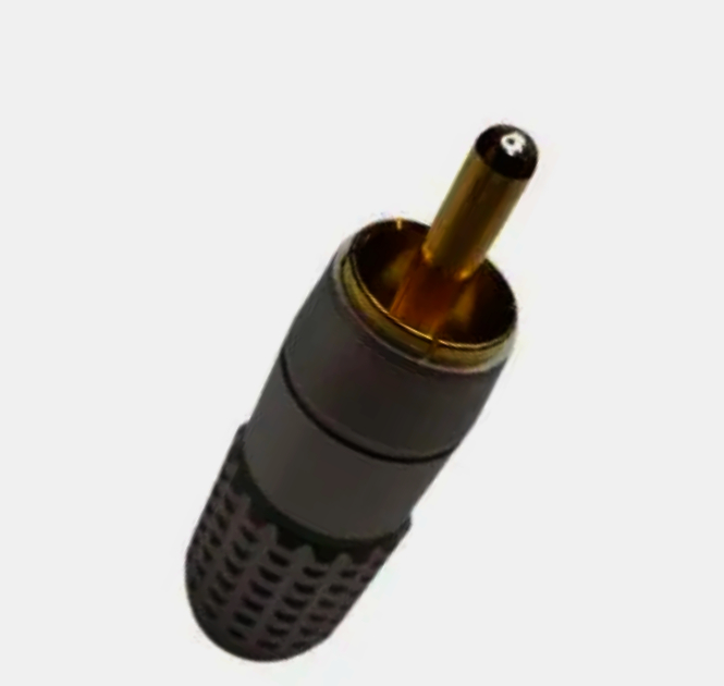 Кабель RCA Avvicon 5 мм штекер зелений з позолоченими контактами, алюмінієвий корпус