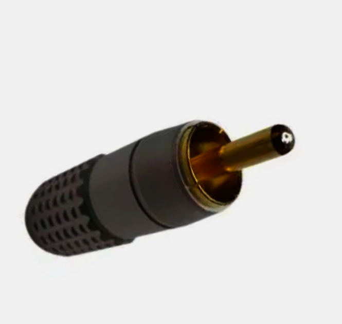 Кабель RCA Avvicon 5 мм штекер зелений з позолоченими контактами, алюмінієвий корпус