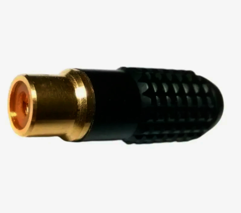 RCA розapos;єм кабельний Avvicon, метал, під кабель до 5 мм, позолочене покриття, AC-FR-35A