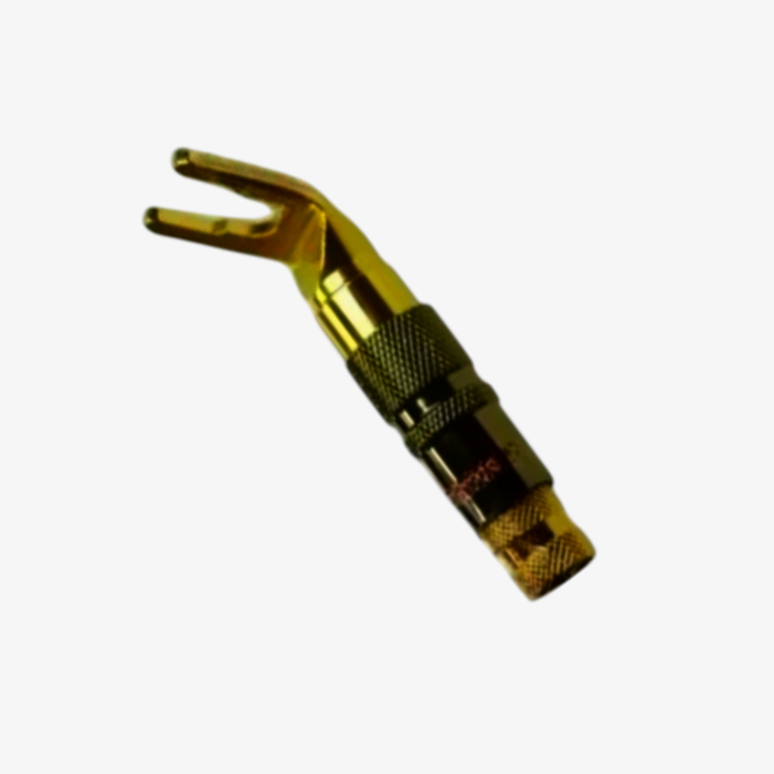 Аудіоразapos;єм SPADE Reference Line 7,0 мм Gold-Plated 45° для чистого звучання, закрутка