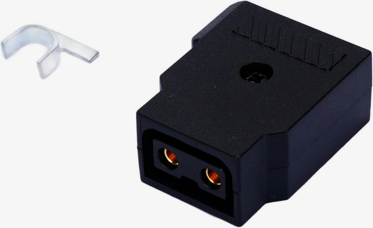 Разъем-гнездо D-Tap DC-DTAP-F 2 контакта для кабеля Ø 4–5 мм, Rean, чорний, професійна серія