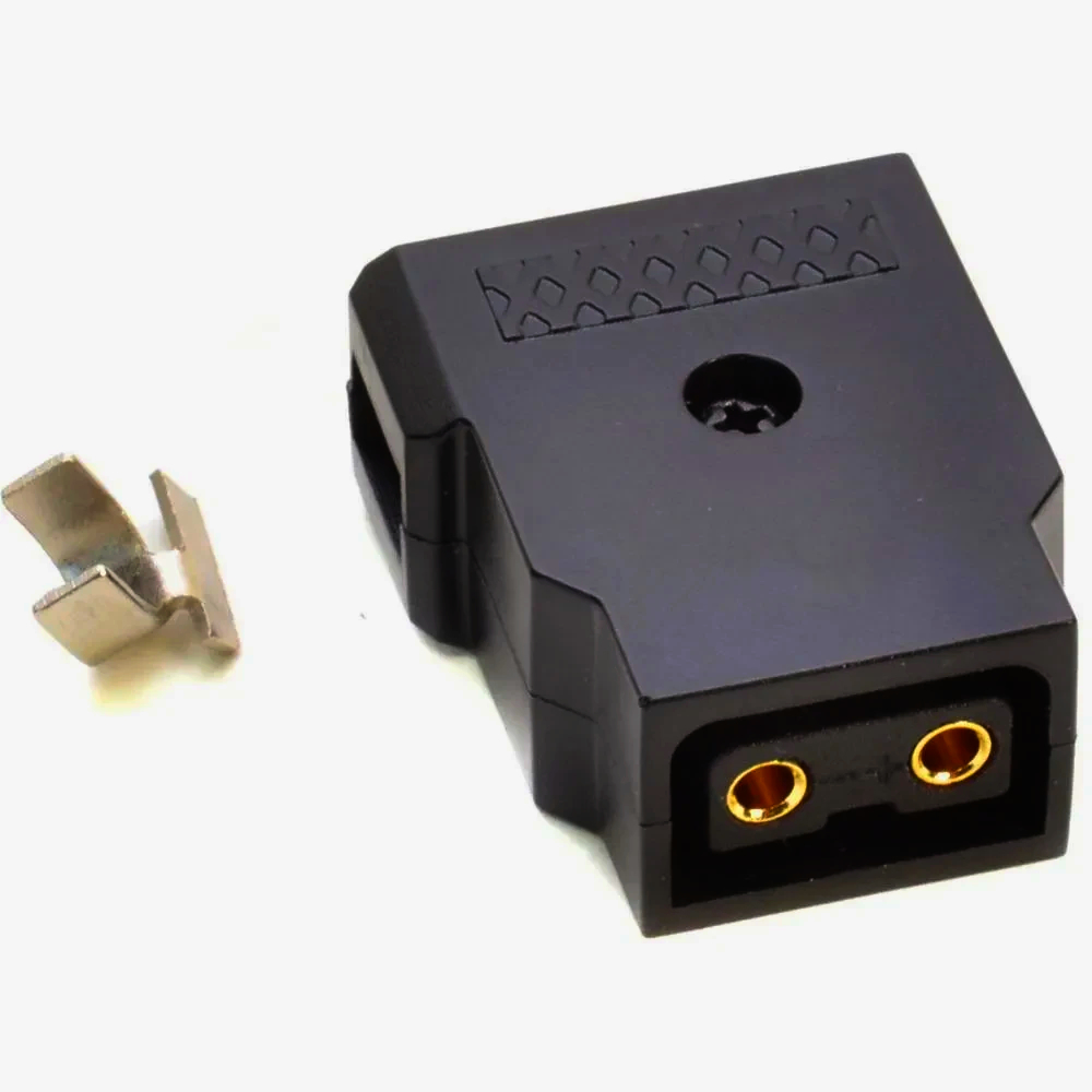 D-Tap гніздо живлення 2 контакта Rean на кабель 4-5 мм чорний, універсальний монтаж