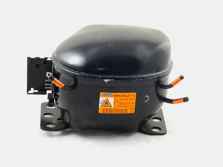 Компресор ACC HМК95АА R600a 167Вт для холодильника, тиха робота, Італія, чорний