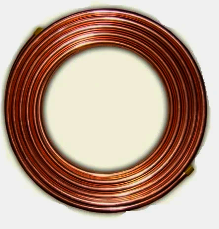 Медна труба Halcor 1/4quot; 6,35×0,76 мм, 50 м, безшовна для кондиціонерів, Греція