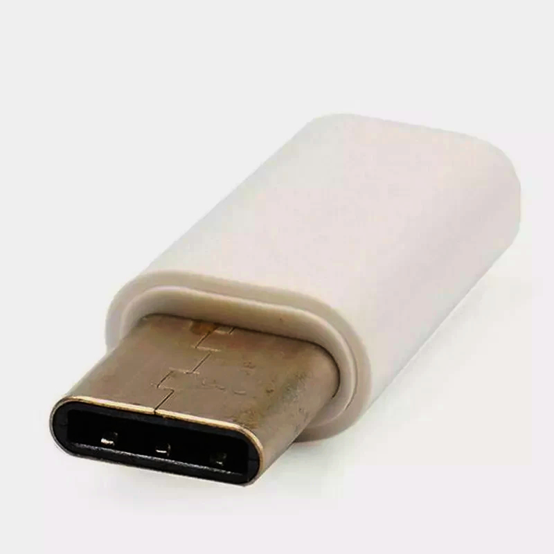 Разapos;єм USB Type-C (чоловічий) 24К, 4 контакти, для зарядки та DIY, довжина 1 м
