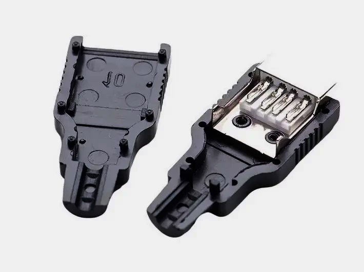 Кабельний роз'єм USB Type-A I-Taki 4 контакта 24К золото, 1м, преміум якість, ергономічний корпус