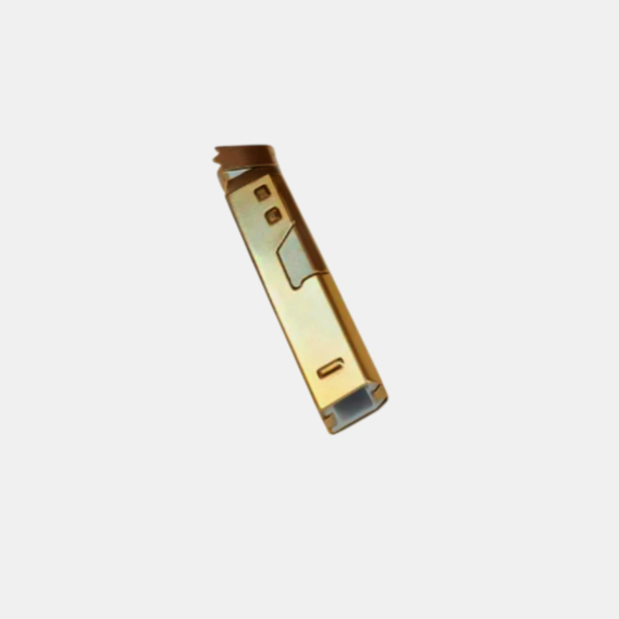 USB-BM2H Роз'єм USB Type-B 4 контакта, позолота 24К, метал, чорний для пайки, 1м