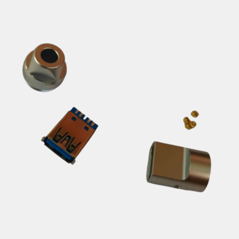 Разъем USB-A тип A, 8 контактов, позолота 24К, металлический корпус, 1м - USB-AF3Y