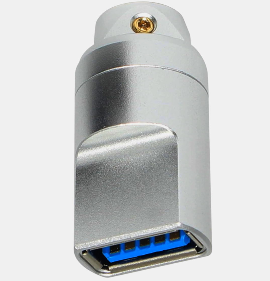 Разъем USB-AF3Y I-Taki, 8 контактів, позолота 24К, металевий корпус, 1м, преміум-клас