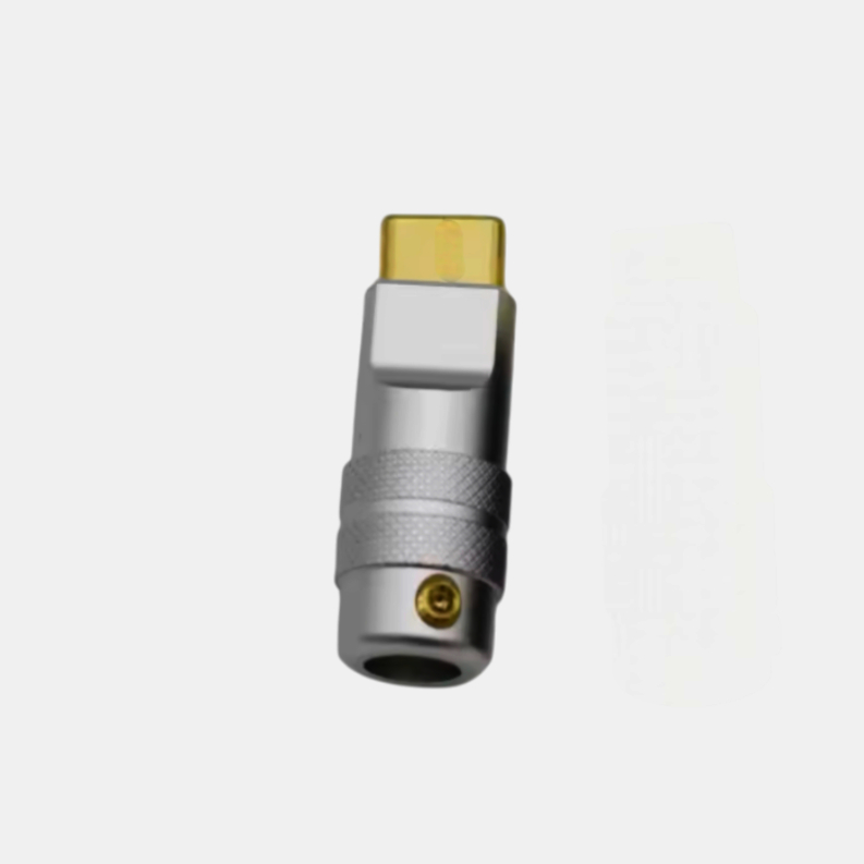 Разъем USB-C I-Taki 4 контакта 24К золото, металлический корпус, стильний, 1 м