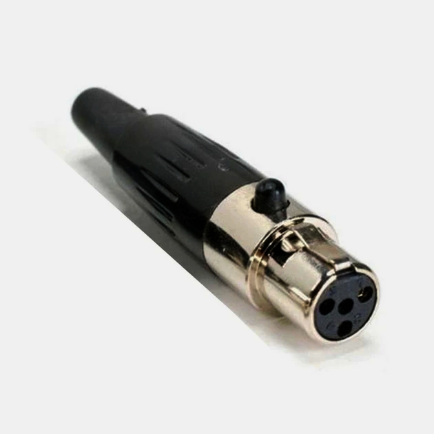 Кабельний роз'єм MOCO SA101-4P mini XLR 4-pin, гніздо для аудіоапаратури, метал, 1м