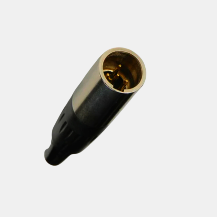 Кабельний розapos;єм MOCO mini XLR штекер 4 кон., компактний, для пайки, висока якість