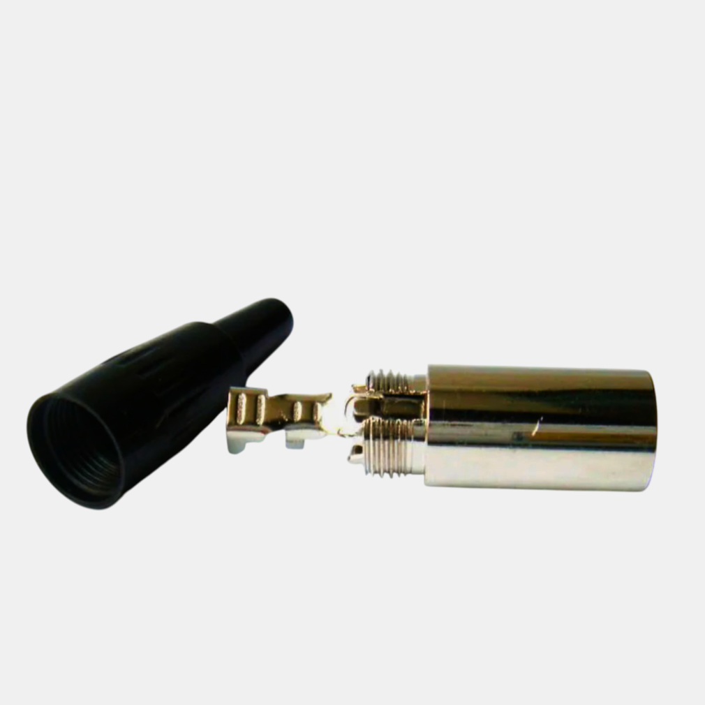 Кабельний розapos;єм MOCO mini XLR штекер 5 кон., золото, для аудіо і відео, пайка, до 200 В, 1 м