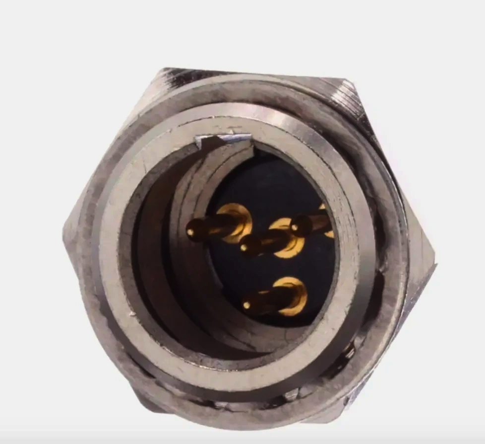 Панельний розapos;єм MOCO mini XLR SA108-4P, 4 контакти, метал для професійного аудіо і сцени