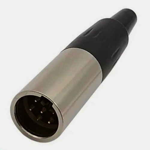 Разapos;єм mini XLR MOCO SA102-6P 6-контактний штекер для мікрофонів та аудіосистем, преміум-клас