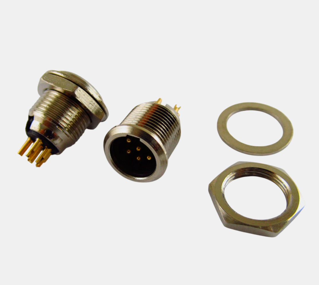 Mini XLR розapos;єм SA137-6P 6-контактний, металевий, для студійного обладнання MOCO