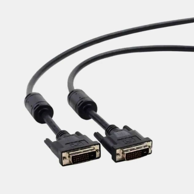 Кабель DVI-D Dual Link Standard 7P (AWG26) 0,7 м для передачі відео 2K/4K штекер-штекер
