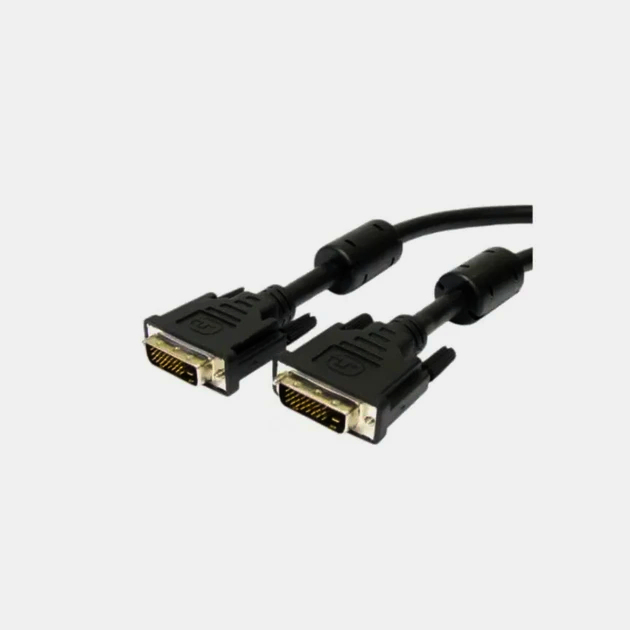 DVI-D Dual Link кабель 7P (2x7х0.16 мм; AWG26) 5C 1м, висока якість, штекер-штекер