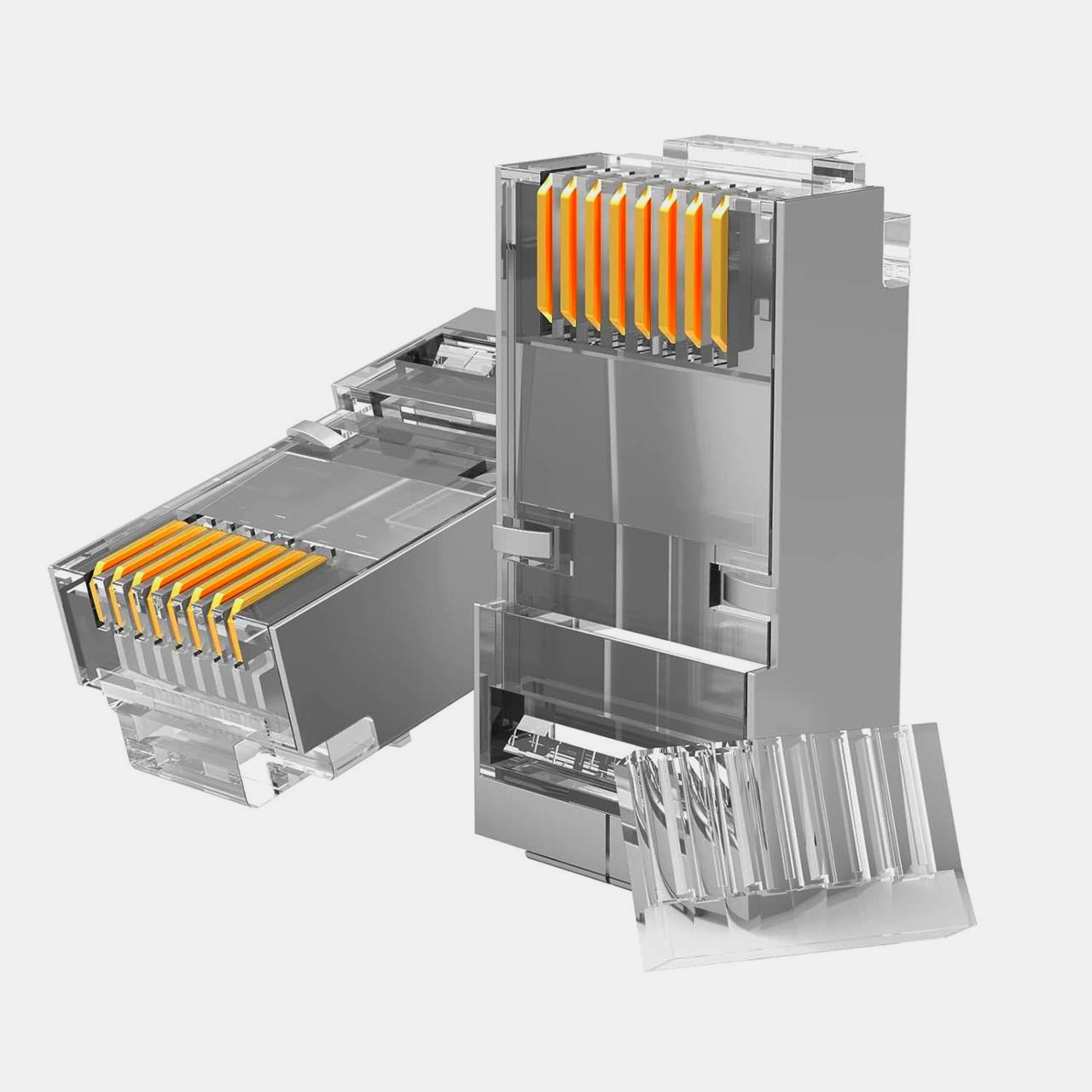 Разъем RJ45 Cat6 ZoeRax ARC6-S21 для жилы 24-26 AWG, до 1 Гбит/с, 250 МГц, 1 м