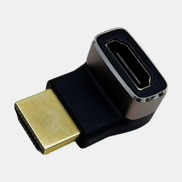 Угловий HDMI адаптер I-Taki 2.1 4K/8K, перехідник гніздо-штекер Type A, ергономічний