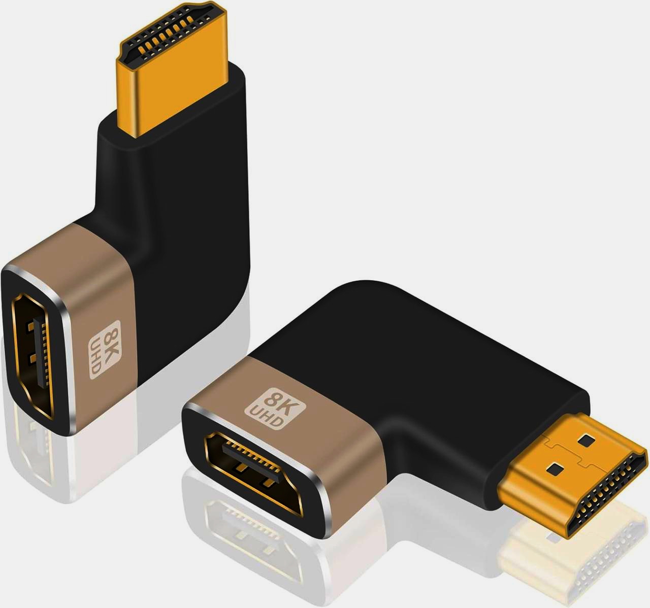 ADA HDMI 2.1 кутовий адаптер зліва (гніздо - штекер тип A) для 4K/8K