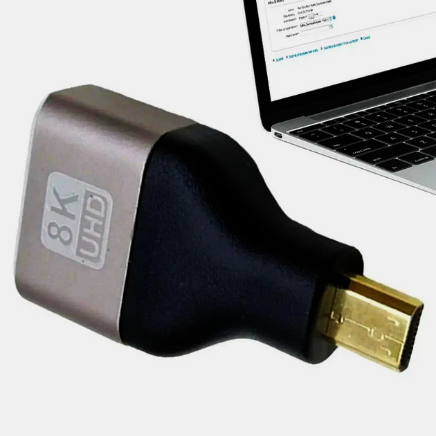 ADA HDMI 2.1 адаптер micro HDMI тип D - HDMI гніздо, підтримка 4K/8K, I-Taki, Південна Корея