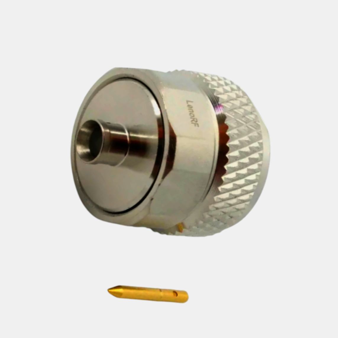 Разъем N (штекер) для коаксиального кабеля RG402, золото, ≤0.05 дБ, 6 ГГц, 1 шт.