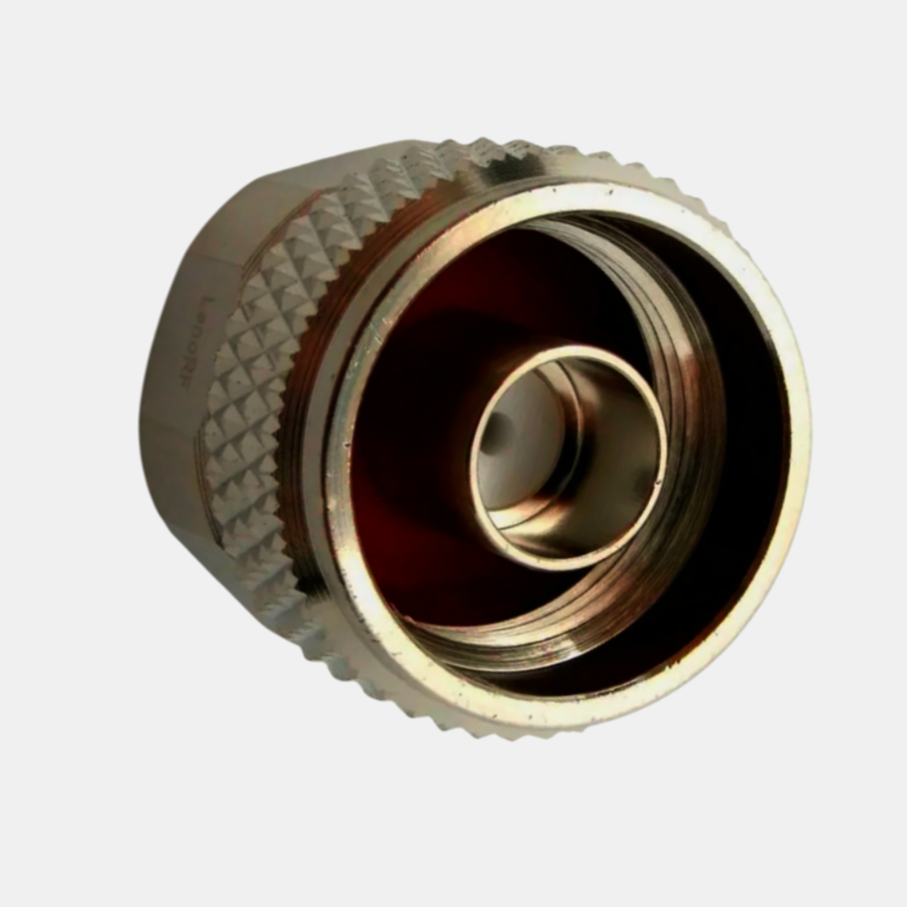 Разъем N (штекер) для коаксиального кабеля RG402, золото, ≤0.05 дБ, 6 ГГц, 1 шт.