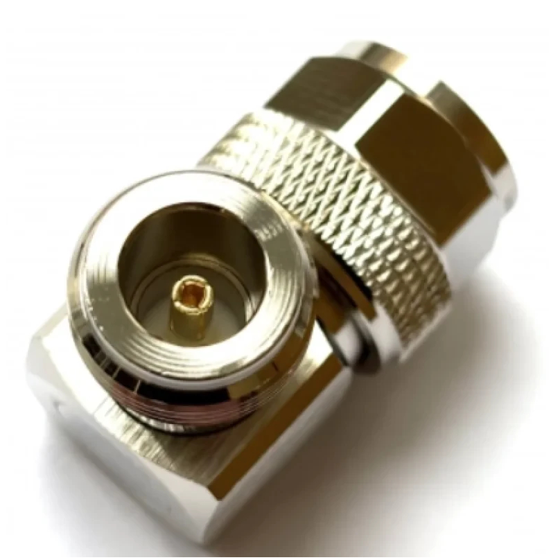 Профессиональный угловой N-адаптер Male/Female L-формата для RF-оборудования, низкие потери сигнала, качество!