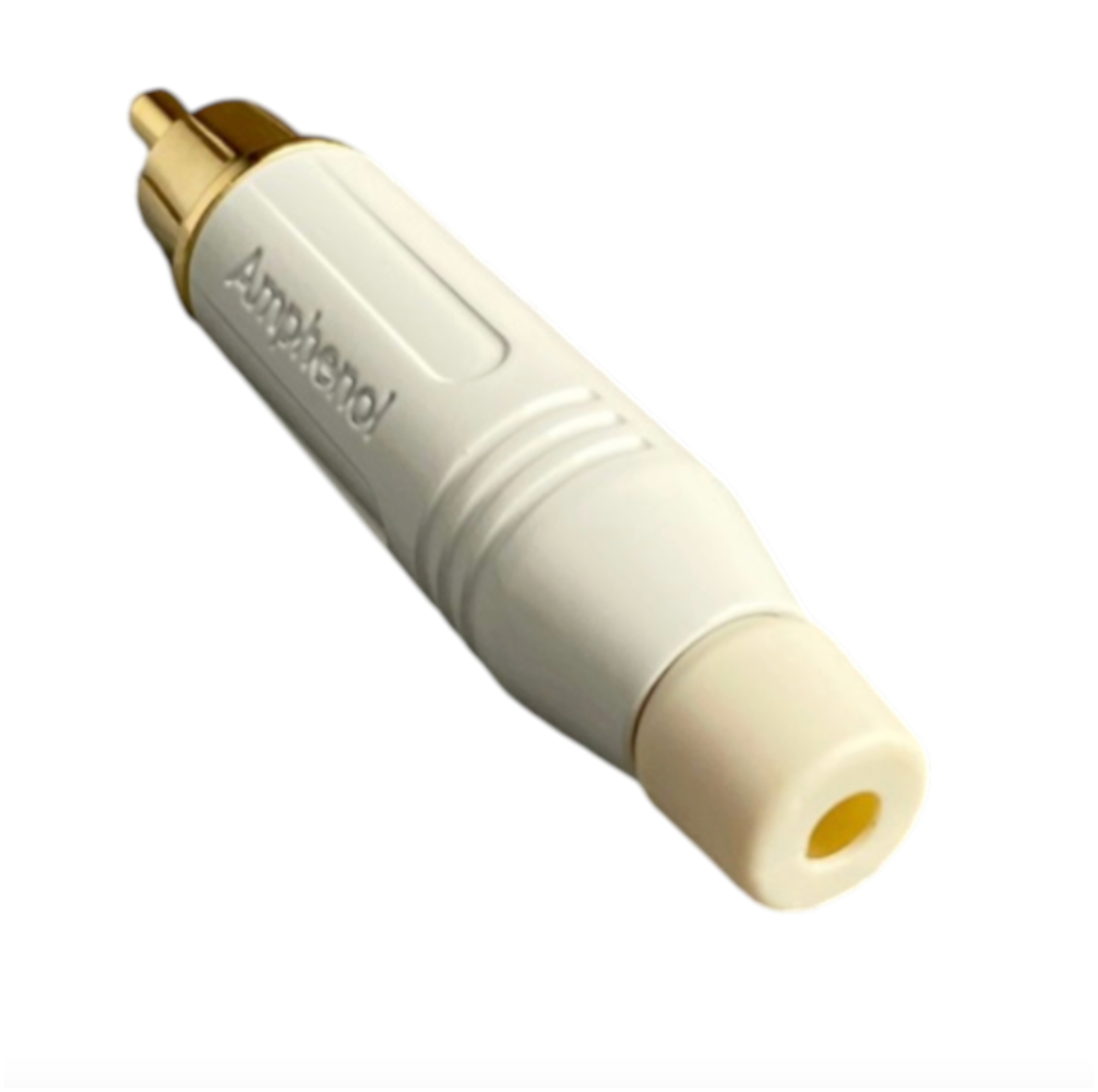 Штекер RCA для кабелю до 6 мм, висока якість, монтаж методом пайки, надійне зapos;єднання, позолочені контакти