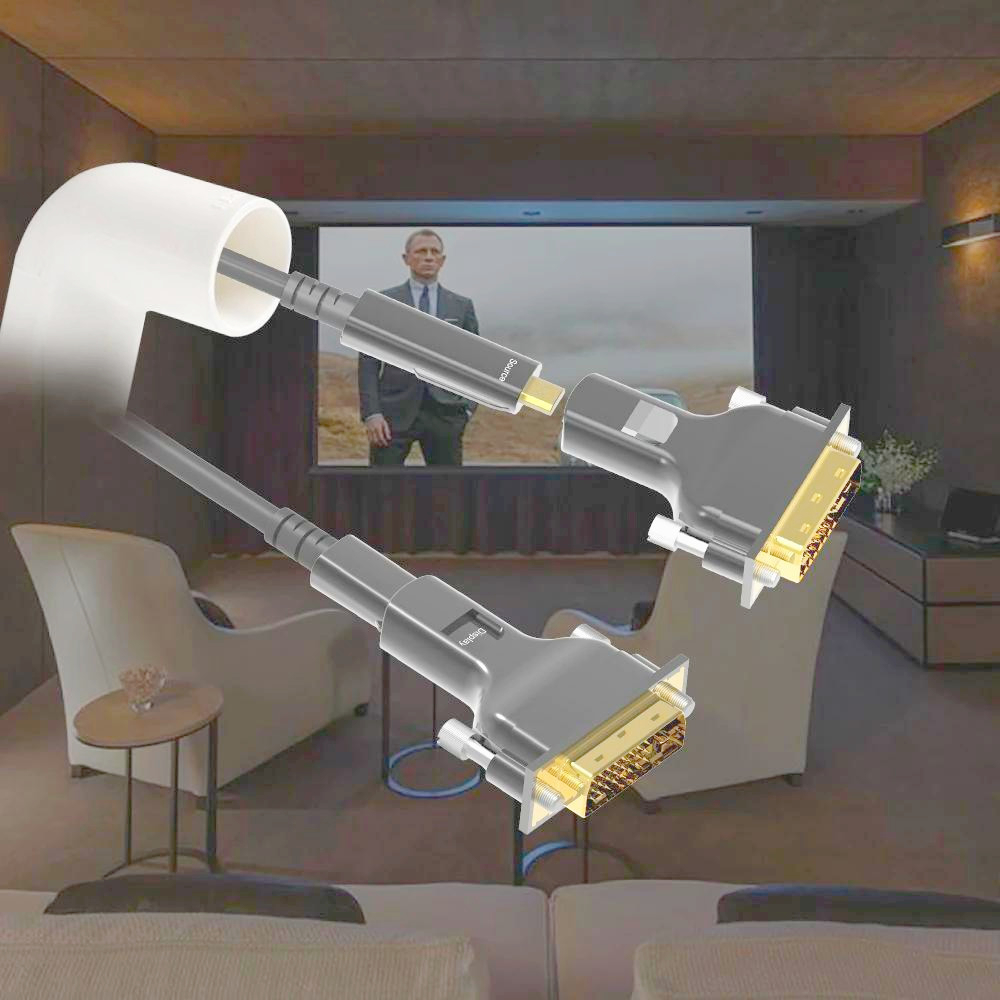 Адаптер HDMI в DVI I-Taki ADA-HDMID2DVI, 100м, 1080p, активный оптический кабель