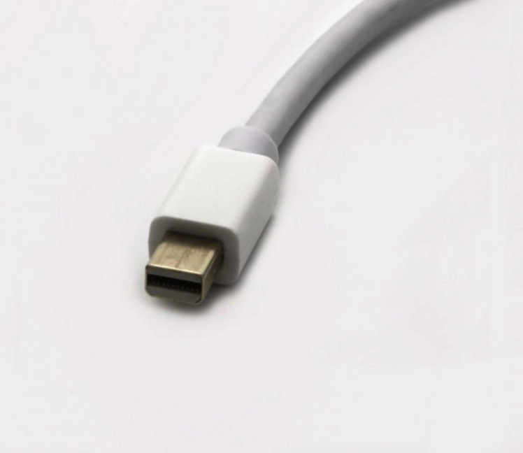 Кабель I-Taki Mini DisplayPort 1.1 до DisplayPort 2м, 10,8 Гбит/с, 4K, білий для MacBook
