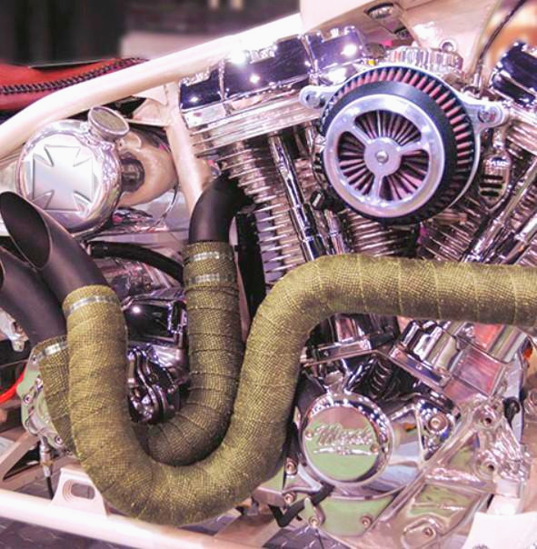 Термолента Techflex Volcano WRAP, базальове волокно, 1 м, 50.8 мм, до 700°C для глушителів