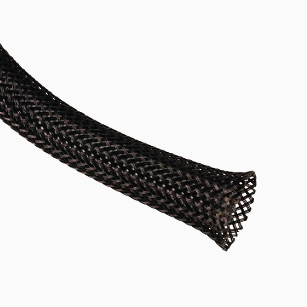 Кабельна оплетка TECHFLEX PET 0.63 см (1 м) для захисту кабелів, розтяжка 3.2-10.9 мм, чорна