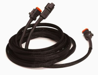 Кабельна оплетка Techflex FLEXO PET 3.81 см, чорна, 1 м, захист кабелів, діапазон 25.4-63.5 мм