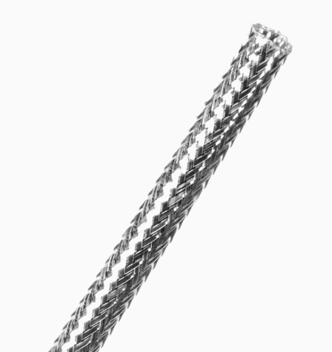 Оплетка JDD Tech 5-8 мм, зеркальная, полиэстер, имитация хрома, длина 1 м