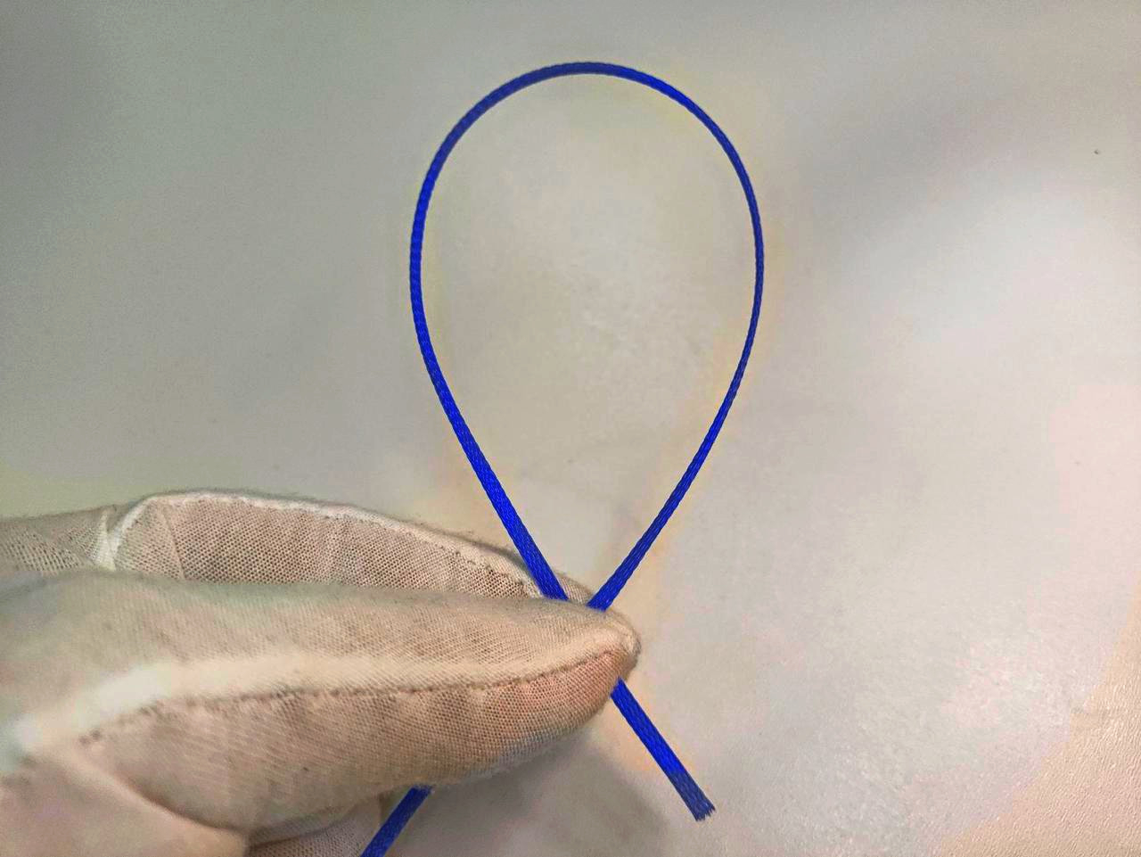 Еластична обгортка для кабелів JDD Tech 0.32 см (1 м), поліестер, синій, розтяжка 0.23-0.63 см