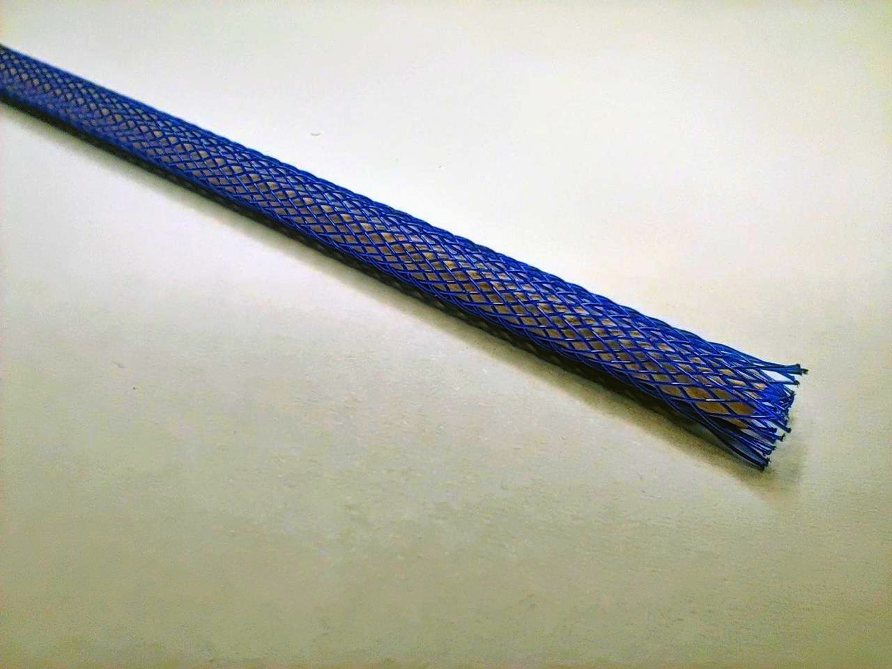 Еластична обгортка для кабелів JDD Tech 0.32 см (1 м), поліестер, синій, розтяжка 0.23-0.63 см