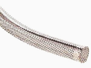 Кабельная оплетка TechFlex X-tra Chrome XC, эластичная, 12.7 мм, 1 м, серебро, растяжка 12.7-19.0 мм