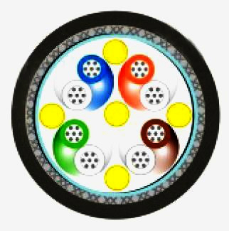 Патч-кабель OUTDOOR Solution 5e, еластичний, 1м, SF/UTP для вулиці та приміщень