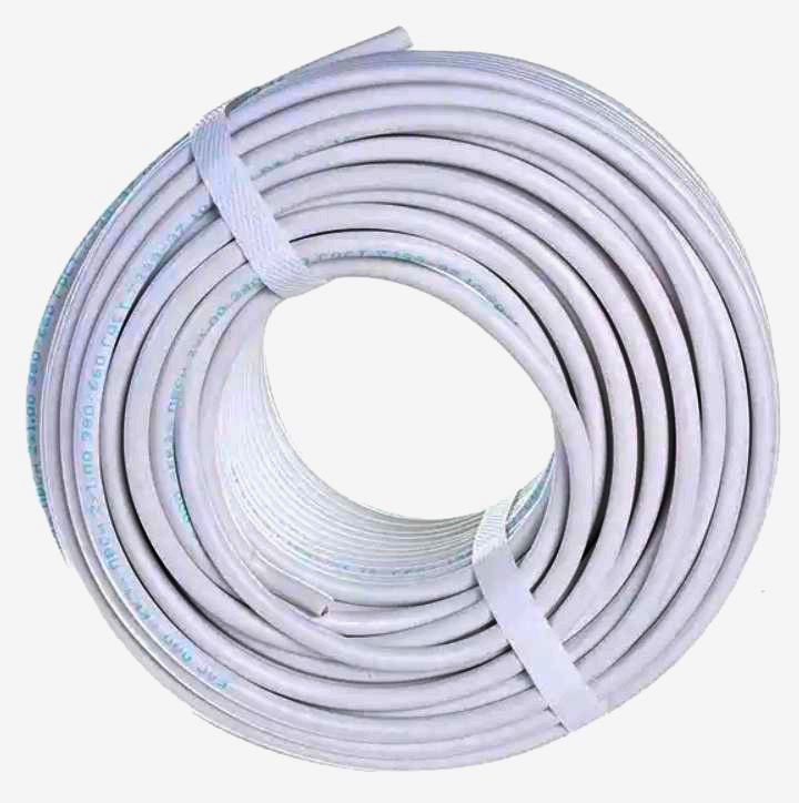 Силовой кабель Минзан 18 AWG, многожильный, силиконовая изоляция, 1 м, 22 A, белый