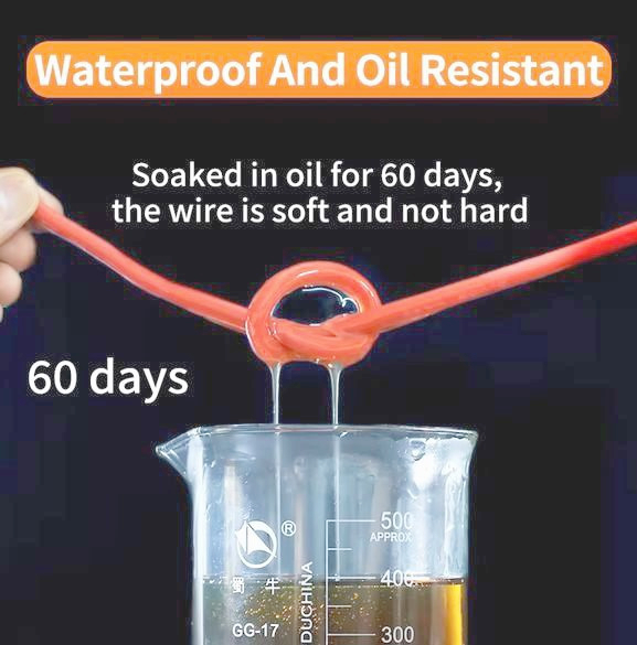 Силовой кабель Минзан 14 AWG, силиконовая изоляция, 1 м, многожильный, 55А, черный для электроники